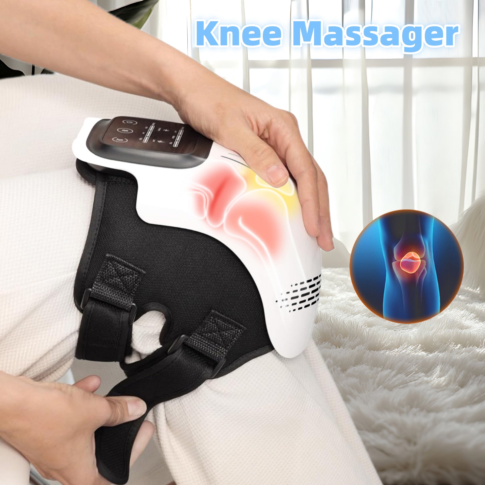 KneeRelief Pro Knie-Therapiegerät in Anwendung